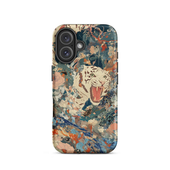 Velvet Rogue - Cover artistica per iPhone con tigre bianca surreale, 16 / Opaca, Cover per telefono, Toby Leon