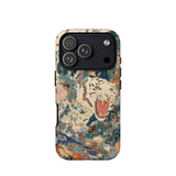 Velvet Rogue - Cover artistica per iPhone con tigre bianca surreale, 17 Pro / Opaca, Cover per telefono, Toby Leon