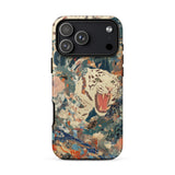 Velvet Rogue - Cover artistica per iPhone con tigre bianca surreale, 17 Pro Max / Opaca, Cover per telefono, Toby Leon