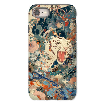 Velvet Rogue - Cover artistica per iPhone con tigre bianca surreale, 8 / Opaca, Cover per telefono, Toby Leon