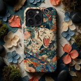 Velvet Rogue - Cover artistica per iPhone con tigre bianca surreale, Cover per telefono, Toby Leon