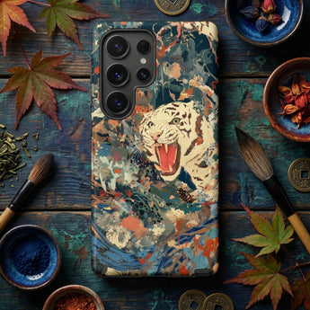 Velvet Rogue - Surreal White Tiger Art Phone Case, Mobile Cases, Toby Leon