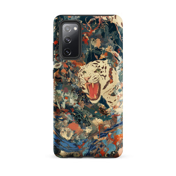 Velvet Rogue - Surreal White Tiger Art Phone Case, Samsung Galaxy S20 Fe / Matte, Mobile Cases, Toby Leon