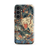 Velvet Rogue - Surreal White Tiger Art Phone Case, Samsung Galaxy S24 Plus / Gloss, Mobile Cases, Toby Leon