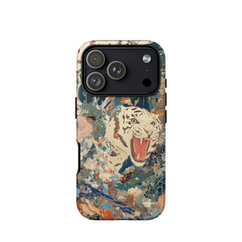 Velvet Rogue - Surreal White Tiger Art Phone Case Iphone 17 Pro / Matte Iphone 12 Pro Max Case Tiger Design Vibrant Surreal White Tiger,