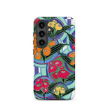 Vibrant Floral Aesthetic - E.a. Séguy Phone Case Samsung Galaxy S24 / Matte Vibrant Floral Phone Case Bold Red Orange Yellow Aesthetic,