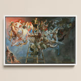 Vicious Circle - Jacek Malczewski Art Print / Canvas Framed Oil Painting Dynamic Mythological Scene Figures Motion, Undefined Void Prints