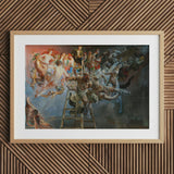 Vicious Circle - Jacek Malczewski Art Print / Canvas Framed Painting Dramatic Scene Numerous Figures Angelic Bright, Undefined Void Prints