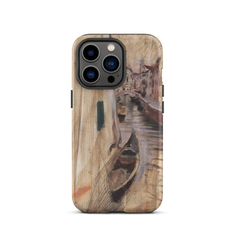 Uitzicht op een Venetiaans kanaal - Giovanni Boldini Iphone Case, 13 Pro / Mat, mobiele telefoonhoesjes, Toby Leon