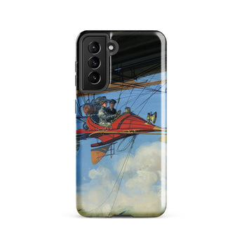 Vintage Air Travel - Harry Grant Dart Phone Case, Samsung Galaxy S21 / Gloss, Mobile Cases, Toby Leon