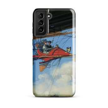 Vintage Air Travel - Harry Grant Dart Phone Case, Samsung Galaxy S21 Plus / Gloss, Mobile Cases, Toby Leon