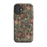 iPhone-Hülle mit floralem Vintage-Muster, 16 Plus / Matt, Handyhüllen, Toby Leon
