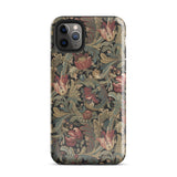 Vintage Floral Pattern Phone Case Iphone 11 Pro Max / Gloss Vintage-inspired Intricate Patterns Muted Reds Flemish Tapestry Traditions,