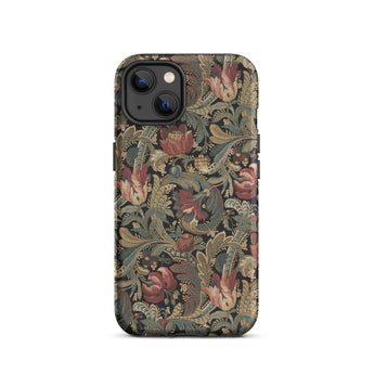 Vintage Floral Pattern Phone Case Iphone 13 / Matte Vintage-inspired Intricate Red Green Beige Flemish Tapestry Traditions,