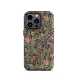 Vintage Floral Pattern Phone Case Iphone 13 Pro / Matte Vintage-inspired Intricate Red Green Beige Flemish Tapestry Traditions,