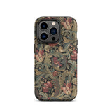 Vintage Floral Pattern Phone Case Iphone 14 Pro / Matte Vintage-inspired Intricate Red Green Beige Flemish Tapestry Traditions,