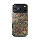 Vintage Floral Pattern Phone Case Iphone 17 Pro Max / Gloss Vintage-inspired Intricate Red Green Gold Flemish Tapestry Traditions,