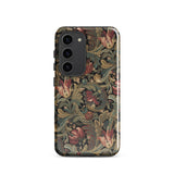 Vintage Floral Pattern Phone Case Samsung Galaxy S23 / Gloss Intricate Vintage-style Deep Reds Flemish Tapestry Traditions,