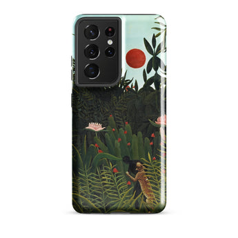Virgin Forest - Henri Rousseau Phone Case Samsung Galaxy S21 Ultra / Matte Vibrant Glossy Phone Case Detailed Jungle Scene Lush Virgin