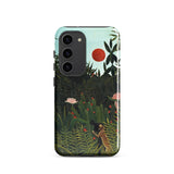 Virgin Forest - Henri Rousseau Phone Case Samsung Galaxy S23 / Matte Phone Case Vibrant Jungle Scene Lush Green Foliage Virgin Forest