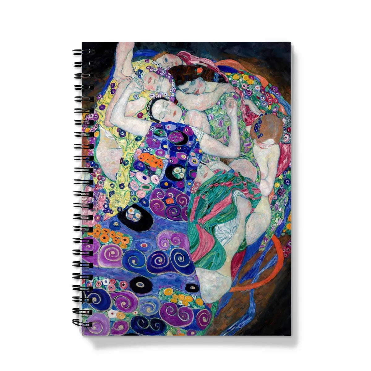 The Virgin By Gustav Klimt Notebook - A5 - Graph Paper - Notebooks & Notepads - Aesthetic Art