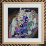 The Virgin - Gustav Klimt Symbolist Art Nouveau Print / Canvas, 12x12’’ / 31x31cm / Natural Frame / Matboard, Posters Prints & Visual