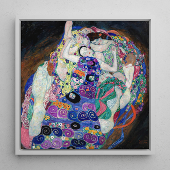 The Virgin - Gustav Klimt Symbolist Art Nouveau Print / Canvas, 12x12’’ / 31x31cm / White Frame, Posters Prints & Visual Artwork, Toby Leon