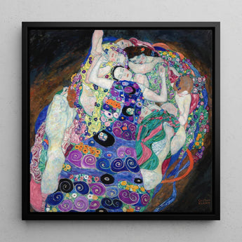 The Virgin - Gustav Klimt Symbolist Art Nouveau Print / Canvas Vibrant Framed Reproduction Klimt’s ?The Kiss” Patterns, Kaleidoscopic Realm,