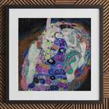 The Virgin - Gustav Klimt Symbolist Art Nouveau Print / Canvas Vibrant Framed Reproduction Klimt’s ?The Kiss” Patterns, Kaleidoscopic Realm,