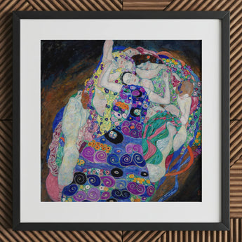 The Virgin - Gustav Klimt Symbolist Art Nouveau Print / Canvas Vibrant Framed Reproduction Klimt’s ?The Kiss” Patterns, Kaleidoscopic Realm,