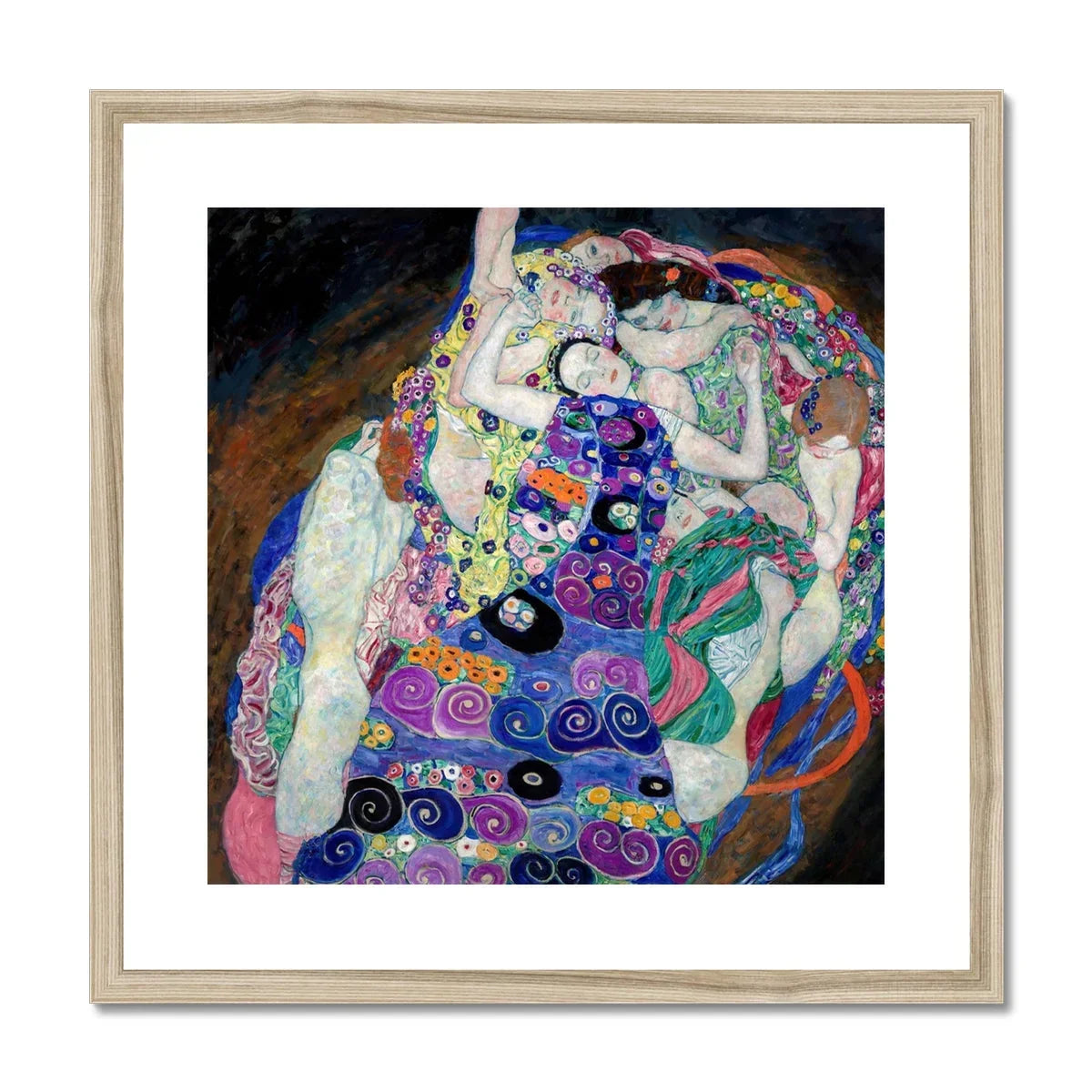 The Virgin Gustav Klimt Symbolist Art Nouveau Print, Framed Gustav Klimt Painting