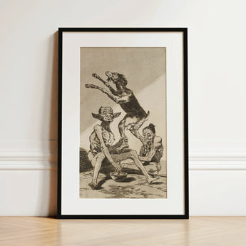 Wait ?Til You’ve been Anointed - Francisco De Goya Art Print / Canvas, 12x18’’ / 31x46cm / Black Frame / Matboard, Posters Prints & Visual
