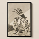 Wait ?Til You’ve been Anointed - Francisco De Goya Kunstdruck / Leinwand, 12x17’’ / A3 / Schwarzer Rahmen, Poster Drucke & Visuelle Kunstwerke, Toby Leon