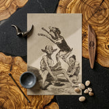 Wait ?Til You’ve been Anointed - Francisco De Goya Art Print / Canvas Sepia-toned Print Fantastical Scene Grotesque Figures Airborne Dog Goya