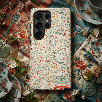 Wall Panel with Garden Urn - Painted Silk Phone Case, Mobile Cases, Toby Leon