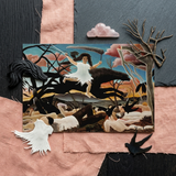 War - Henri Rousseau Fine Art Print / Canvas Turning Innocence, Child-faced Rider Cutting, Flattened Color Planes Prints