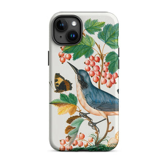 Warbler Admiral Wasps & Ants - James Bolton Phone Case Iphone 15 Plus / Matte Bird Butterfly Phone Case James Bolton Art, 18th-century
