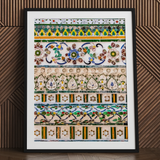 Wat Arun – Dekorativer thailändischer Mosaik-Kunstdruck / Leinwand, 24x32’’ / 61x81cm / Schwarzer Rahmen / Passepartout, Poster, Drucke & visuelle Kunstwerke, Toby Leon