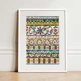 Wat Arun - Decorative Thai Mosaic Art Print / Canvas, 12x16’’ / 31x41cm / White Frame / Matboard, Posters Prints & Visual Artwork, Toby Leon
