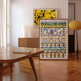 Wat Arun - Decorative Thai Mosaic Art Print, Colorfully Decorated Dresser Chest Drawers Patterned Designs Drawer