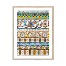 Wat Arun - Decorative Thai Mosaic Art Print, Framed Decorative Tile Pattern