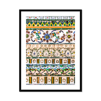 Wat Arun - Decorative Thai Mosaic Art Print, Framed Decorative Tilework