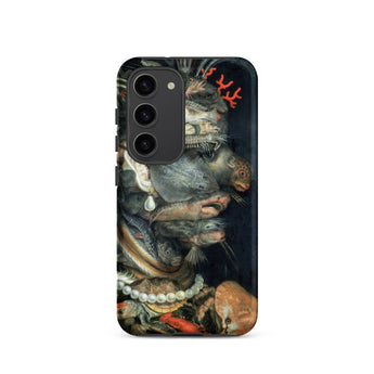 Water - Giuseppe Arcimboldo Phone Case Samsung Galaxy S23 / Matte Black Phone Case Detailed Dark-toned Illustration Ornate Figure Giuseppe