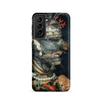 Water - Giuseppe Arcimboldo Phone Case Samsung Galaxy S21 / Matte Black Phone Case Detailed Dark-toned Illustration Ornate Head Giuseppe