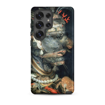 Water - Giuseppe Arcimboldo Phone Case Samsung Galaxy S25 Ultra / Matte Black Phone Case Detailed Dark-toned Illustration Ornate Underwater