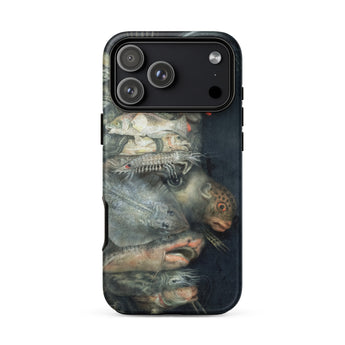 Water - Giuseppe Arcimboldo Phone Case Iphone 17 Pro Max / Matte Black Phone Case Detailed Dark-toned Illustration Prehistoric Marine