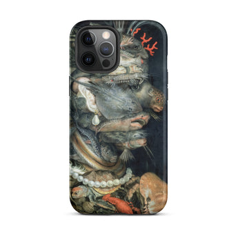 Water - Giuseppe Arcimboldo Phone Case Iphone 12 Pro Max / Matte Iphone Black Case Detailed Marine Life Still-life Painting Giuseppe
