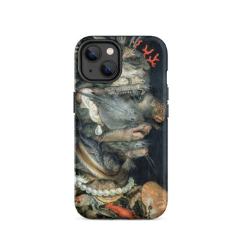 Water - Giuseppe Arcimboldo Phone Case Iphone 14 / Matte Iphone Case Detailed Dark-toned Life Painting Fish Sea Giuseppe Arcimboldo Water