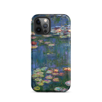 Water Lilies 1 - Claude Monet Phone Case Iphone 12 Pro / Matte Iphone Case Water Lilies Painting Claude Monet Monet’s Lilies, Ultramarine
