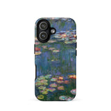 Water Lilies 1 - Claude Monet Phone Case Iphone 17 / Matte Phone Case Monet Water Lilies Painting Design Claude Monet’s Lilies, Ultramarine